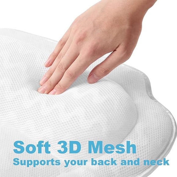 New White Bath Pillow - Picture 2 of 6